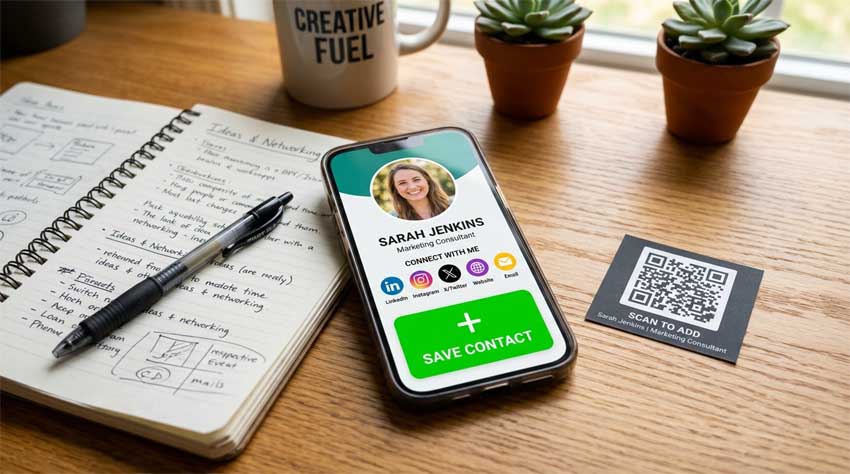 How to Create a VCard That Gets Saved Every Time