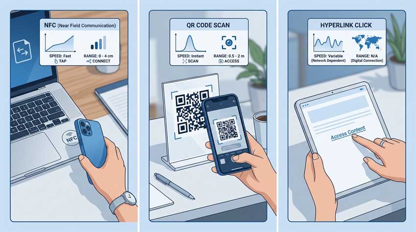 NFC vs QR Code vs Link: Which Digital Card Method Wins?