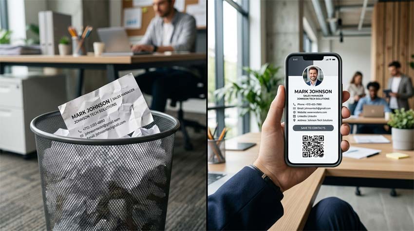 Why Paper Business Cards Are Dying (And Digital VCards Are Taking Over)