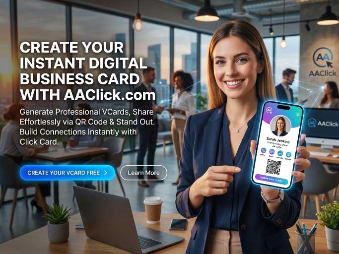 Digital vCard Illustration